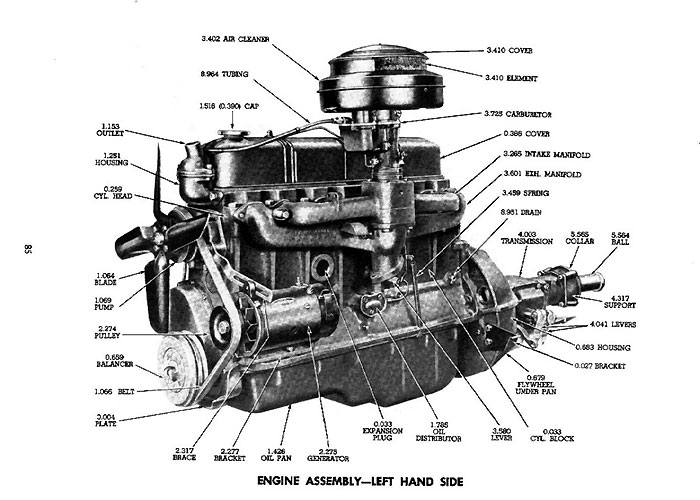 chevy 60 engine diagram